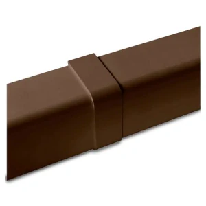 PVC spojka žľabu (Hnedá) - 80x60 mm