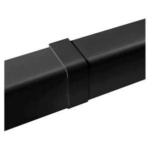 PVC spojka žľabu (Čierna) - 80x60 mm