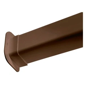 PVC spojka žľabu (Hnedá) 80x60 mm