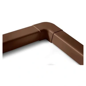 Roh plochý Hnedý (koleno) 80x60 mm