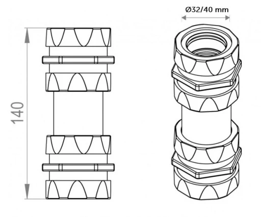 Protizápachový  sifón PUM