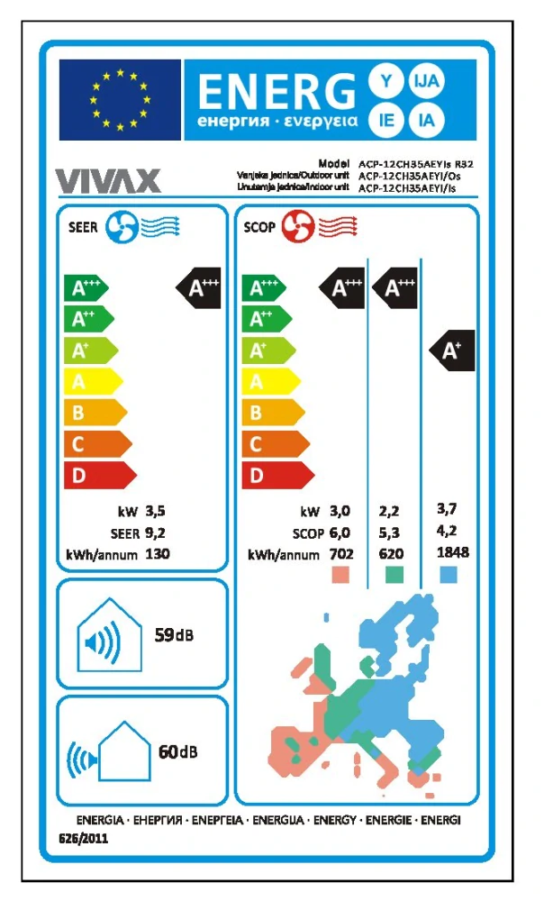 VIVAX Y-DESIGN (3,5KW) 
