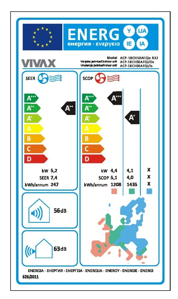VIVAX Q-DESIGN   (5,2KW)