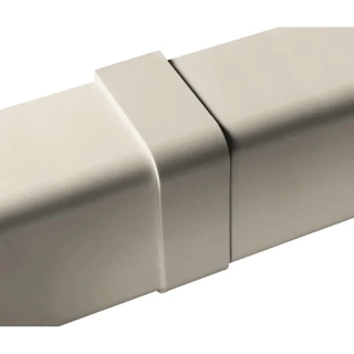 PVC spojka žľabu 70x55 mm